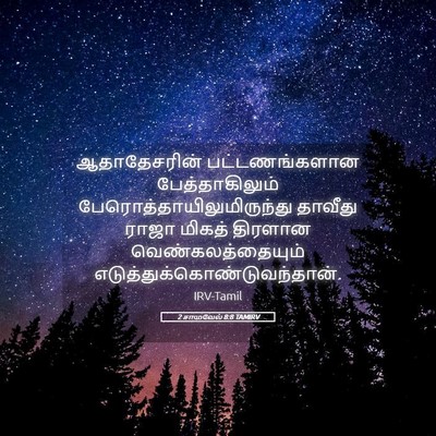 Picture 05 - 2 சாமுவேல் 8:8 TAMIRV - ஆதாதேசரின் - Bible Verse Picture