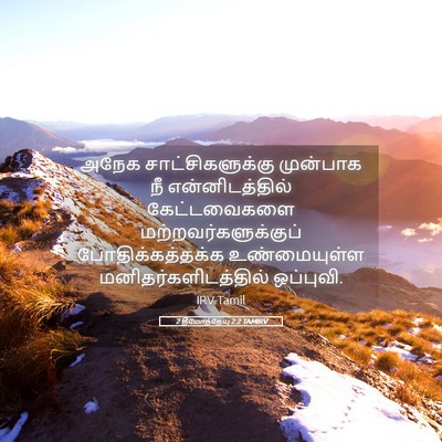 Picture 05 - 2 தீமோத்தேயு 2:2 TAMIRV - அநேக - Bible Verse Picture