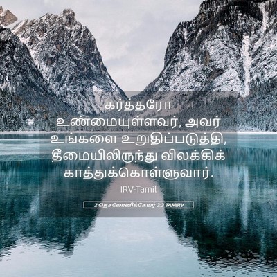 Picture 05 - 2 தெசலோனிக்கேயர் 3:3 TAMIRV - கர்த்தரோ - Bible Verse Picture