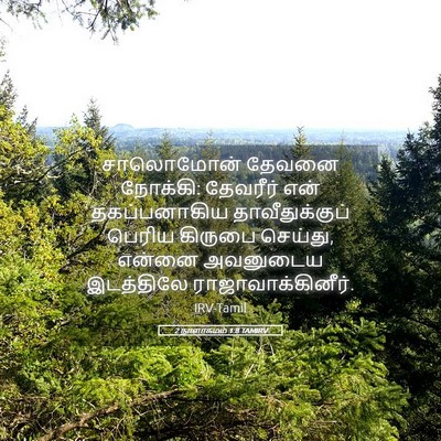 Picture 05 - 2 நாளாகமம் 1:8 TAMIRV - சாலொமோன் தேவனை - Bible Verse Picture