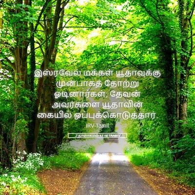 Picture 05 - 2 நாளாகமம் 13:16 TAMIRV - இஸ்ரவேல் மக்கள் - Bible Verse Picture