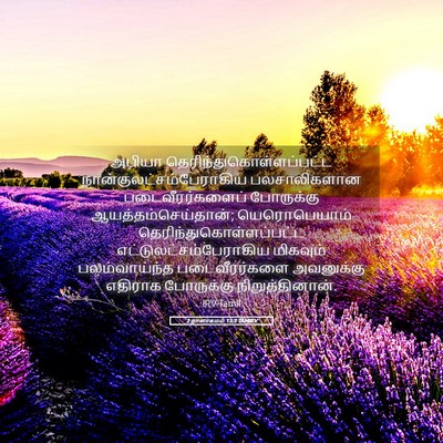 Picture 05 - 2 நாளாகமம் 13:3 TAMIRV - அபியா - Bible Verse Picture