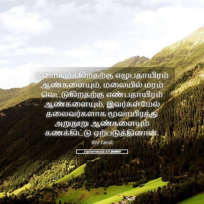 Picture 05 - 2 நாளாகமம் 2:2 TAMIRV -  - Bible Verse Picture