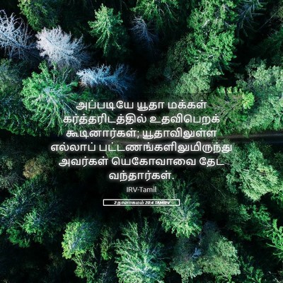Picture 05 - 2 நாளாகமம் 20:4 TAMIRV - அப்படியே யூதா - Bible Verse Picture