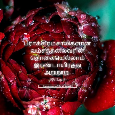 Picture 05 - 2 நாளாகமம் 26:12 TAMIRV -  - Bible Verse Picture