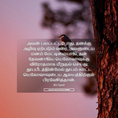 Picture 05 - 2 நாளாகமம் 26:16 TAMIRV - அவன் - Bible Verse Picture
