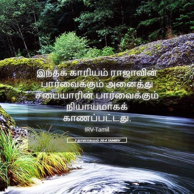 Picture 05 - 2 நாளாகமம் 30:4 TAMIRV - இந்தக் காரியம் - Bible Verse Picture