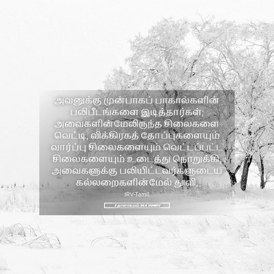 Picture 05 - 2 நாளாகமம் 34:4 TAMIRV - அவனுக்கு - Bible Verse Picture