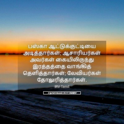 Picture 05 - 2 நாளாகமம் 35:11 TAMIRV - பஸ்கா - Bible Verse Picture