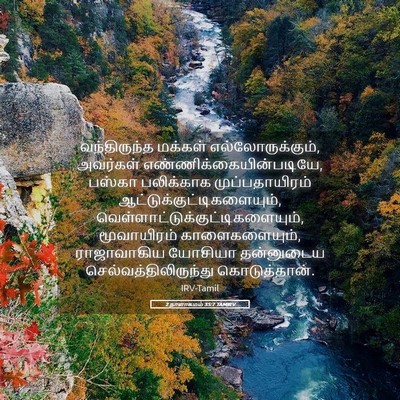 Picture 05 - 2 நாளாகமம் 35:7 TAMIRV - வந்திருந்த மக்கள் - Bible Verse Picture