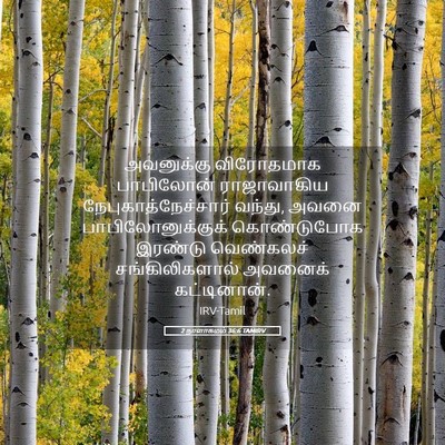 Picture 05 - 2 நாளாகமம் 36:6 TAMIRV - அவனுக்கு விரோதமாக - Bible Verse Picture