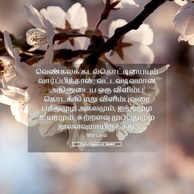 Picture 05 - 2 நாளாகமம் 4:2 TAMIRV - வெண்கலக் - Bible Verse Picture