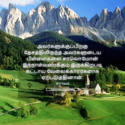 Picture 05 - 2 நாளாகமம் 8:8 TAMIRV -  - Bible Verse Picture