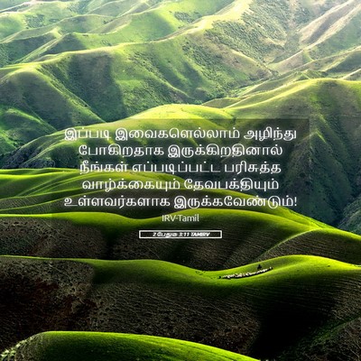 Picture 05 - 2 பேதுரு 3:11 TAMIRV - இப்படி - Bible Verse Picture