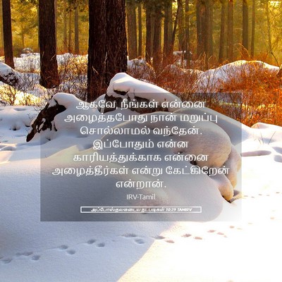 Picture 05 - அப்போஸ்தலருடைய நடபடிகள் 10:29 TAMIRV - ஆகவே, நீங்கள் - Bible Verse Picture