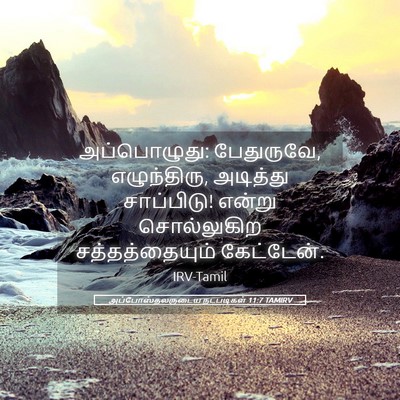 Picture 05 - அப்போஸ்தலருடைய நடபடிகள் 11:7 TAMIRV - அப்பொழுது: - Bible Verse Picture