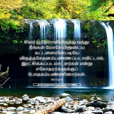 Picture 05 - அப்போஸ்தலருடைய நடபடிகள் 15:1 TAMIRV - சிலர் - Bible Verse Picture