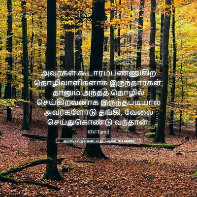 Picture 05 - அப்போஸ்தலருடைய நடபடிகள் 18:3 TAMIRV - அவர்கள் - Bible Verse Picture