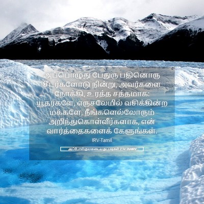Picture 05 - அப்போஸ்தலருடைய நடபடிகள் 2:14 TAMIRV - அப்பொழுது பேதுரு - Bible Verse Picture