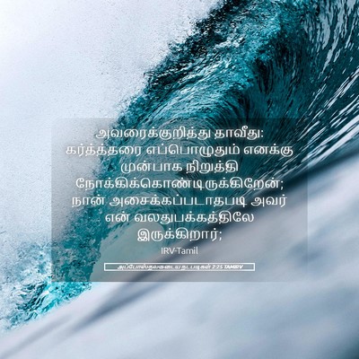 Picture 05 - அப்போஸ்தலருடைய நடபடிகள் 2:25 TAMIRV - அவரைக்குறித்து - Bible Verse Picture