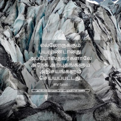 Picture 05 - அப்போஸ்தலருடைய நடபடிகள் 2:43 TAMIRV - எல்லோருக்கும் - Bible Verse Picture