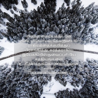 Picture 05 - அப்போஸ்தலருடைய நடபடிகள் 28:31 TAMIRV - மிகுந்த - Bible Verse Picture