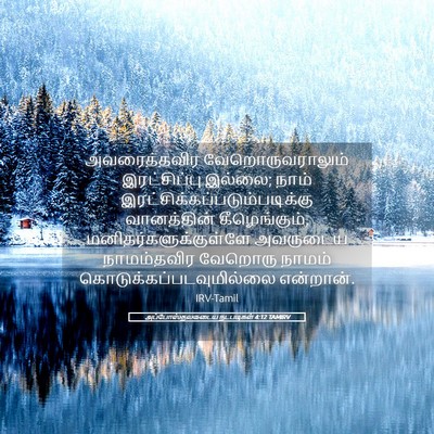 Picture 05 - அப்போஸ்தலருடைய நடபடிகள் 4:12 TAMIRV - அவரைத்தவிர - Bible Verse Picture