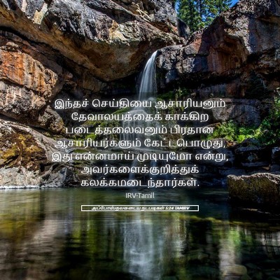 Picture 05 - அப்போஸ்தலருடைய நடபடிகள் 5:24 TAMIRV - இந்தச் செய்தியை - Bible Verse Picture