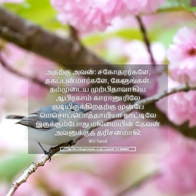 Picture 05 - அப்போஸ்தலருடைய நடபடிகள் 7:2 TAMIRV - அதற்கு அவன்: - Bible Verse Picture