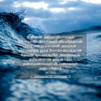Picture 05 - அப்போஸ்தலருடைய நடபடிகள் 7:35 TAMIRV - உன்னை - Bible Verse Picture