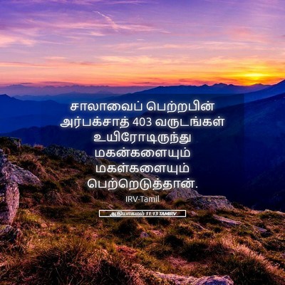 Picture 05 - ஆதியாகமம் 11:13 TAMIRV - சாலாவைப் - Bible Verse Picture