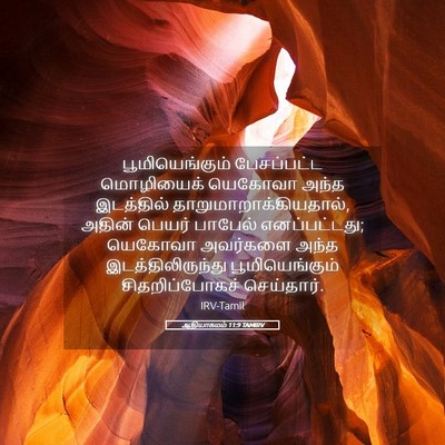 Picture 05 - ஆதியாகமம் 11:9 TAMIRV - பூமியெங்கும் - Bible Verse Picture