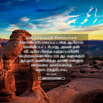Picture 05 - ஆதியாகமம் 14:14 TAMIRV - தன் சகோதரன் - Bible Verse Picture