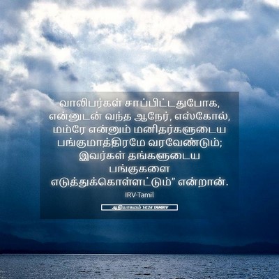 Picture 05 - ஆதியாகமம் 14:24 TAMIRV - வாலிபர்கள் - Bible Verse Picture