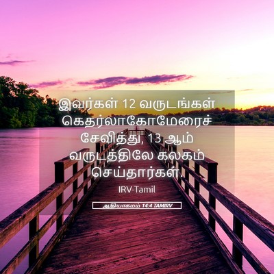 Picture 05 - ஆதியாகமம் 14:4 TAMIRV - இவர்கள் 12 - Bible Verse Picture