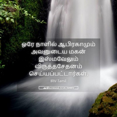 Picture 05 - ஆதியாகமம் 17:26 TAMIRV - ஒரே நாளில் - Bible Verse Picture