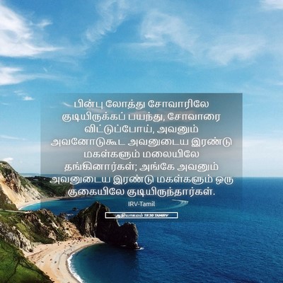 Picture 05 - ஆதியாகமம் 19:30 TAMIRV - பின்பு லோத்து - Bible Verse Picture
