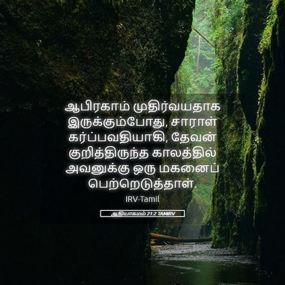 Picture 05 - ஆதியாகமம் 21:2 TAMIRV - ஆபிரகாம் - Bible Verse Picture