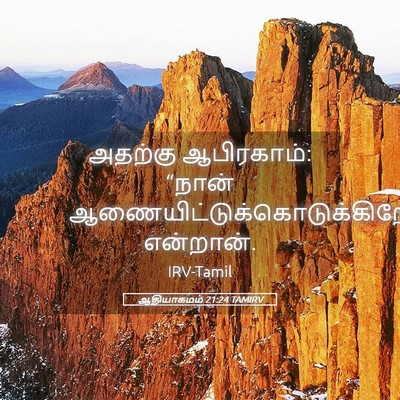 Picture 05 - ஆதியாகமம் 21:24 TAMIRV - அதற்கு ஆபிரகாம்: - Bible Verse Picture