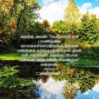 Picture 05 - ஆதியாகமம் 24:56 TAMIRV - அதற்கு அவன்: - Bible Verse Picture