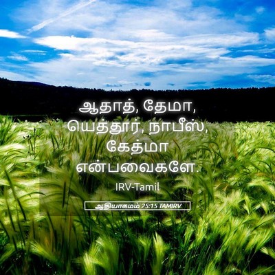 Picture 05 - ஆதியாகமம் 25:15 TAMIRV - ஆதாத், தேமா, - Bible Verse Picture