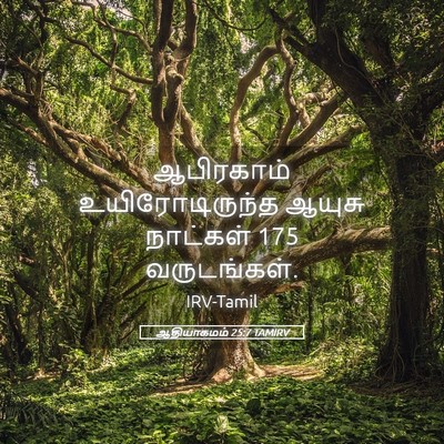Picture 05 - ஆதியாகமம் 25:7 TAMIRV - ஆபிரகாம் - Bible Verse Picture