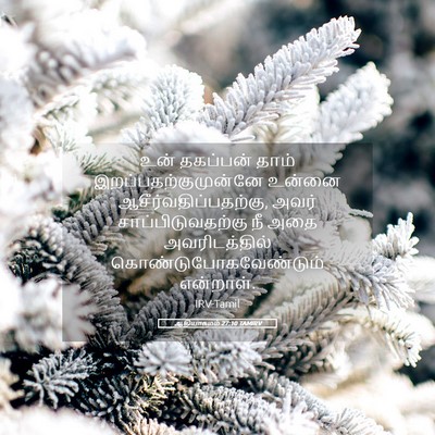 Picture 05 - ஆதியாகமம் 27:10 TAMIRV - உன் தகப்பன் தாம் - Bible Verse Picture