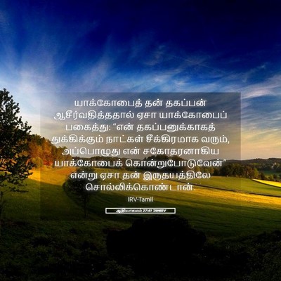 Picture 05 - ஆதியாகமம் 27:41 TAMIRV - யாக்கோபைத் தன் - Bible Verse Picture