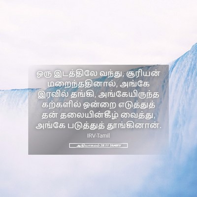 Picture 05 - ஆதியாகமம் 28:11 TAMIRV - ஒரு இடத்திலே - Bible Verse Picture