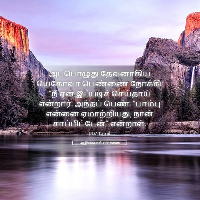 Picture 05 - ஆதியாகமம் 3:13 TAMIRV - அப்பொழுது - Bible Verse Picture