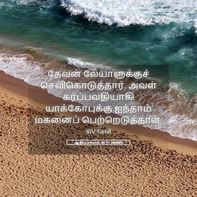 Picture 05 - ஆதியாகமம் 30:17 TAMIRV - தேவன் - Bible Verse Picture