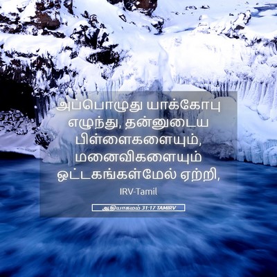 Picture 05 - ஆதியாகமம் 31:17 TAMIRV - அப்பொழுது - Bible Verse Picture
