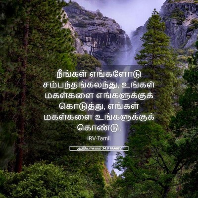Picture 05 - ஆதியாகமம் 34:9 TAMIRV - நீங்கள் எங்களோடு - Bible Verse Picture