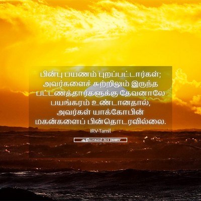 Picture 05 - ஆதியாகமம் 35:5 TAMIRV - பின்பு பயணம் - Bible Verse Picture